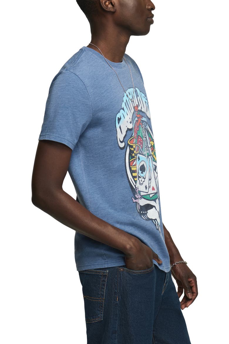 Grateful Dead Poker Graphic T-Shirt, Alternate, color, TRUE NAVY