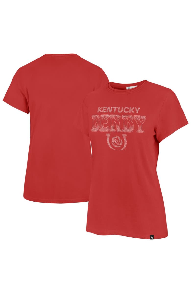 '47 Women's '47 Red Kentucky Derby Frankie T-Shirt, Main, color, Red