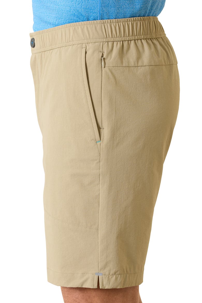 Chip Shot E-Waist IslandZone® Stretch Nylon Blend Shorts, Alternate, color, STONE KHAKI