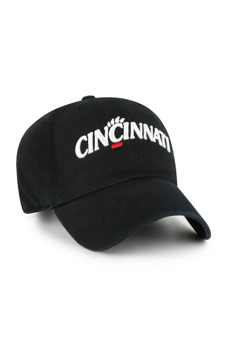 '47 Men's '47 Black Cincinnati Bearcats Clean Up Adjustable Hat, Alternate, color, Black