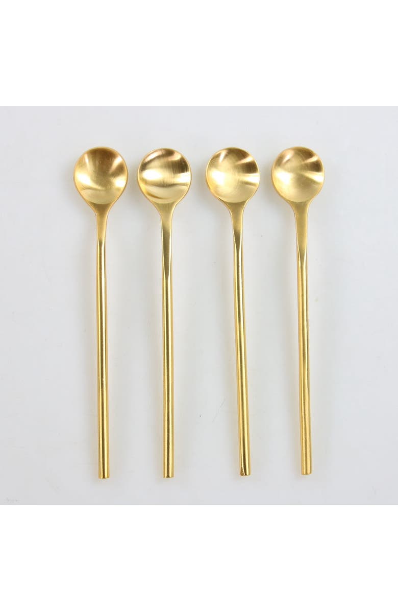 Be Home Luxe Thin Spoons - Set of 4, Alternate, color, Gold