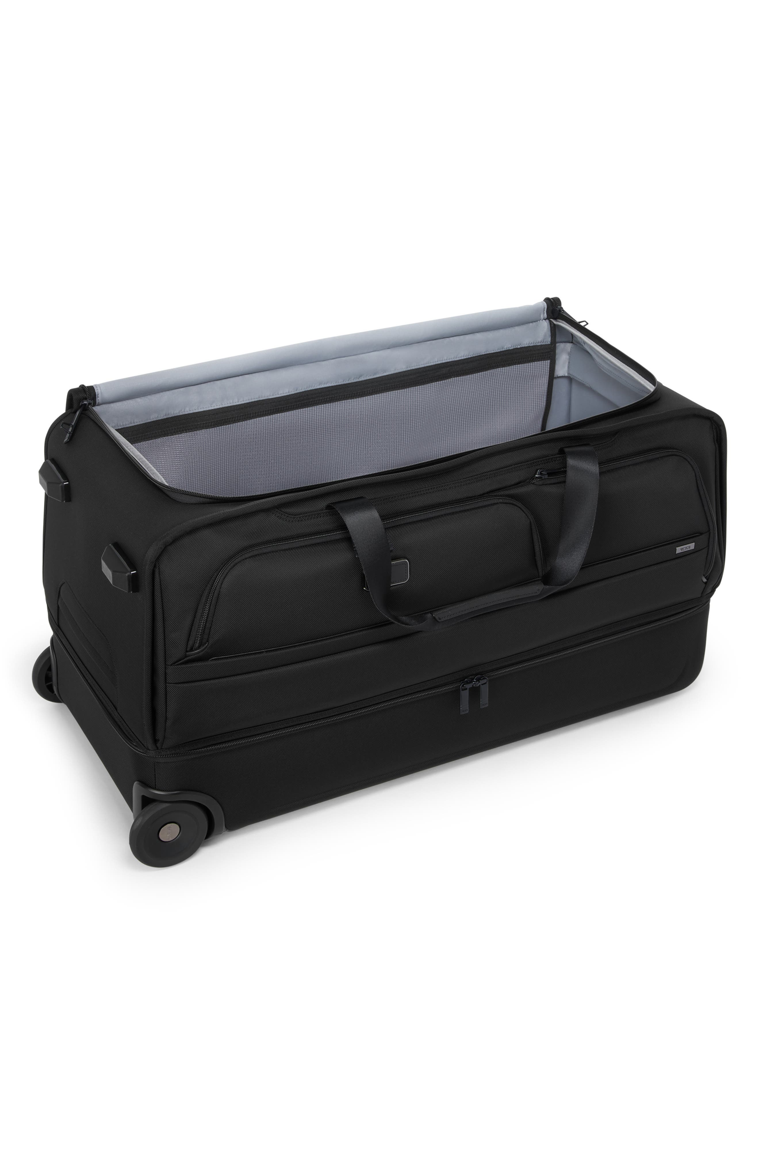 Large Two Wheel Duffel, Alternate, color, BLACK