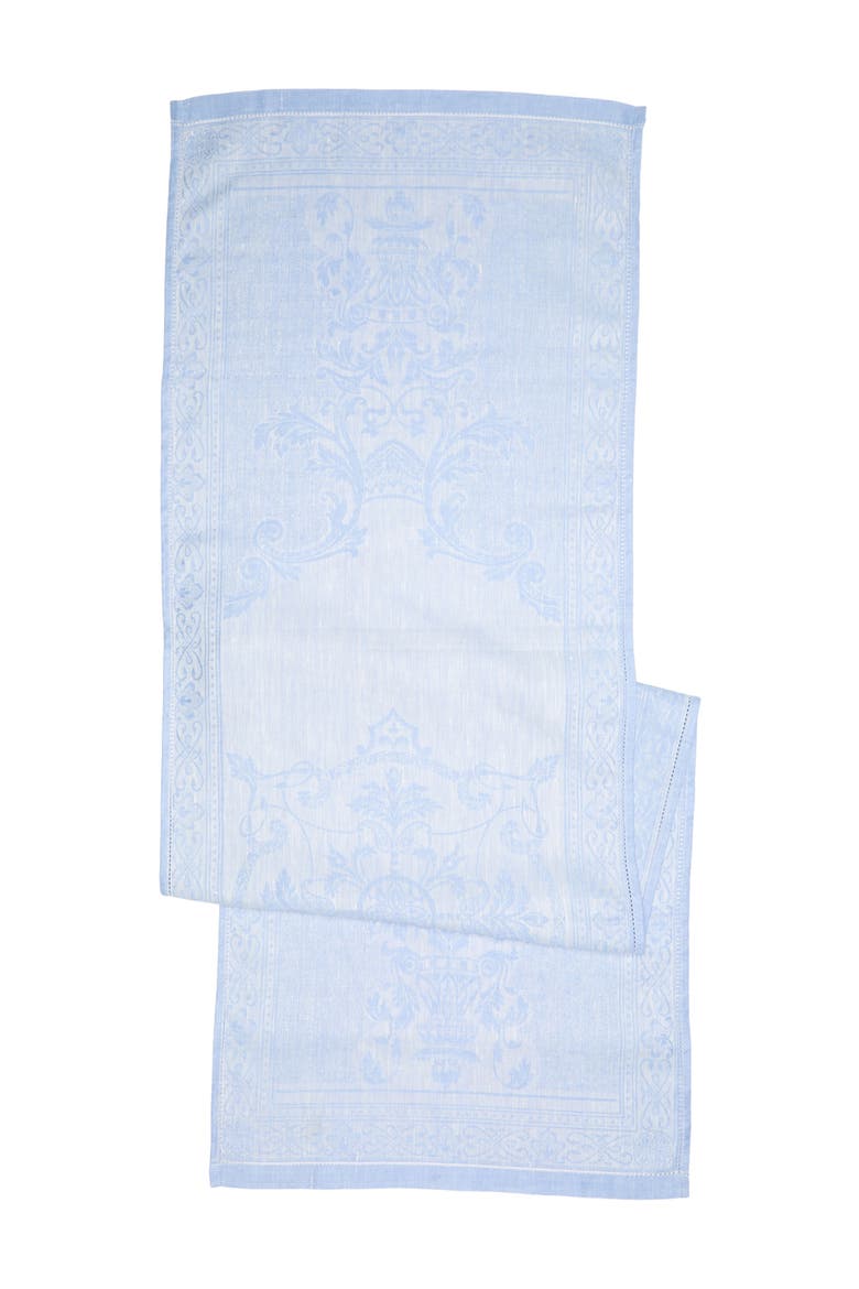 Linen 20" x 68" Astra Table Runner, Main, color, LIGHT BLUE