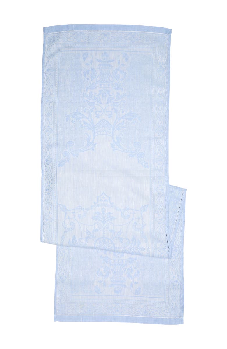 FRENCH HOME Linen 20" x 68" Astra Table Runner, Main, color, Light Blue