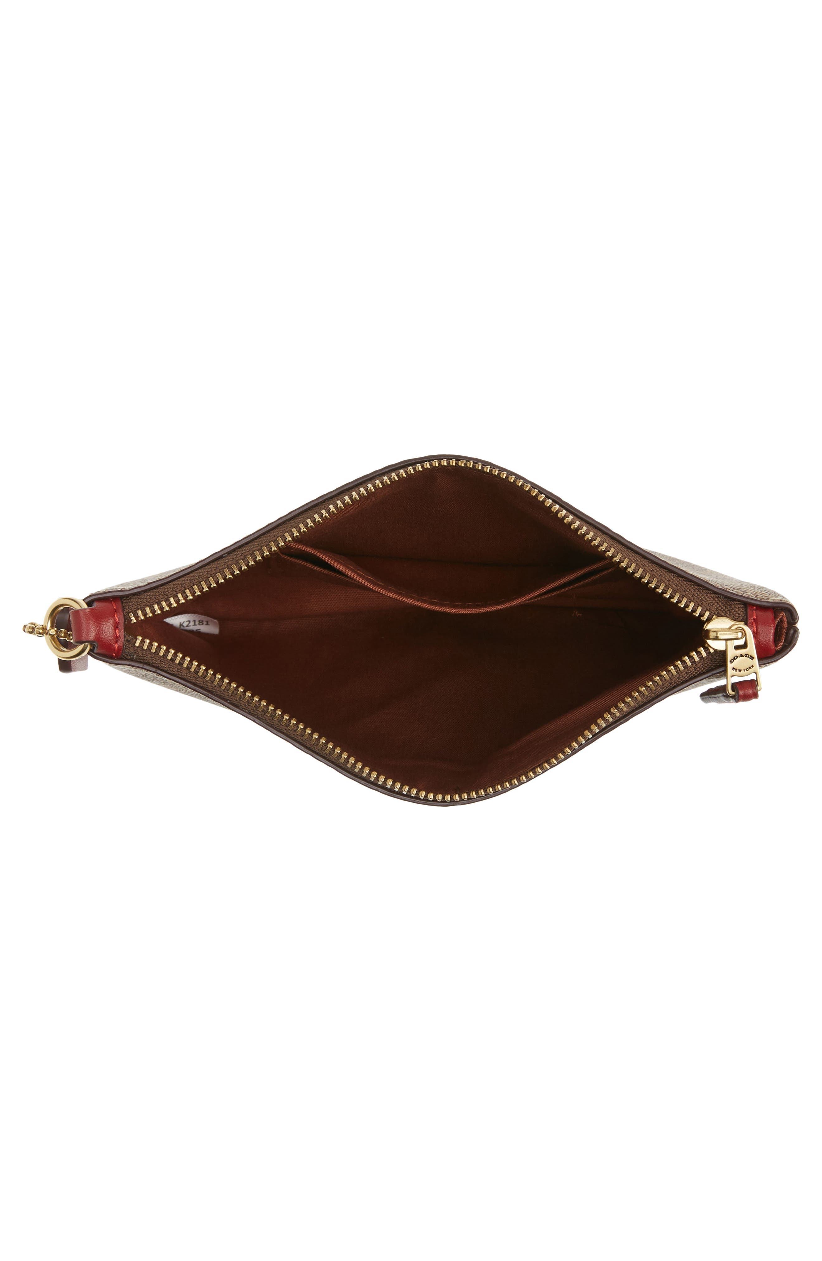 COACH Lunar New Year Coated Canvas Signature Wristlet, Alternate, color, 