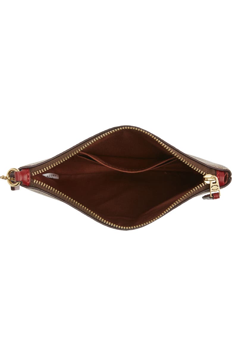 COACH Lunar New Year Coated Canvas Signature Wristlet, Alternate, color,