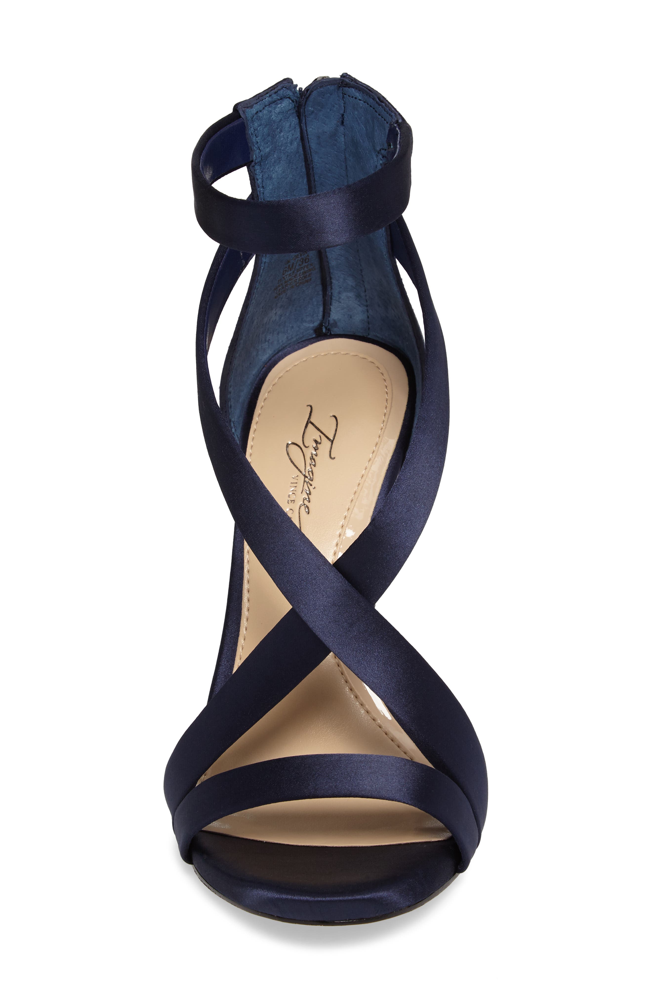'Devin' Sandal, Alternate, color, INKWELL BLUE SATIN
