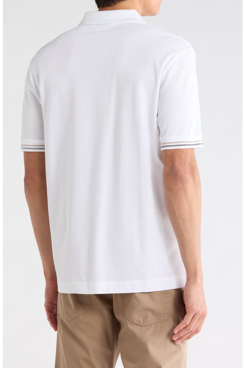 C-Parlay Cotton Polo, Alternate, color, WHITE