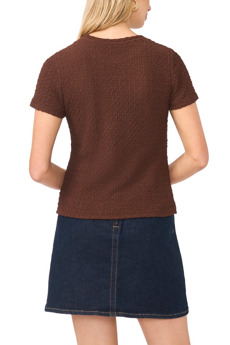 Textured Crewneck T-Shirt, Alternate, color, MOCHA