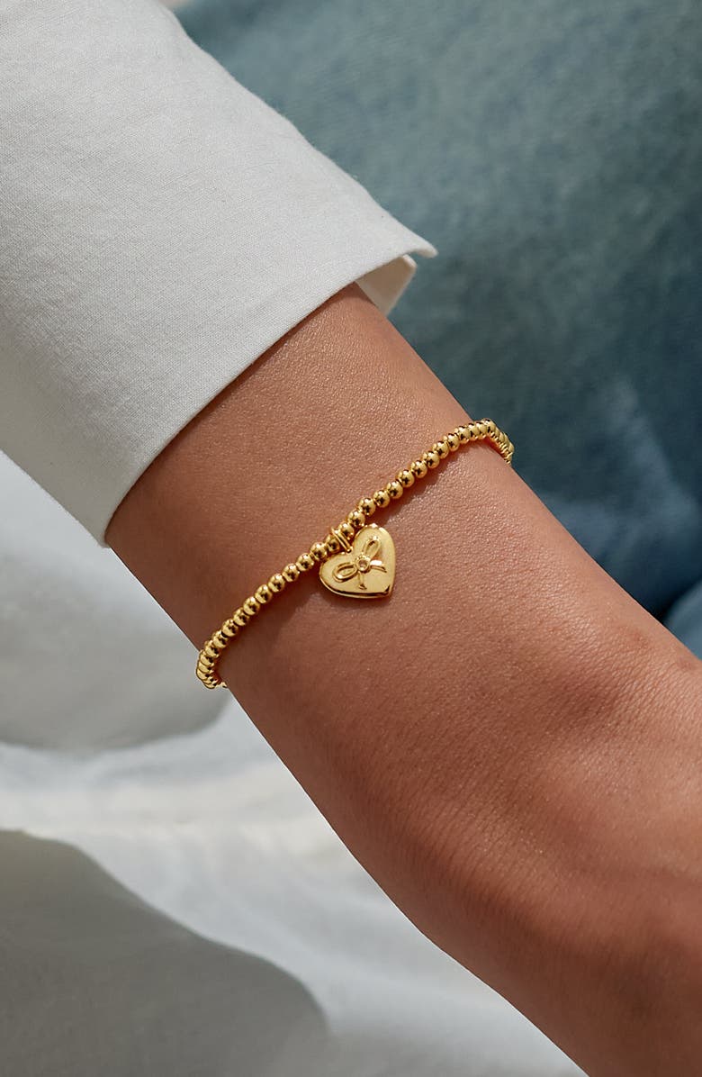 A Littles & Co Christmas A Little 'Happy Holidays' Bracelet In Gold-Tone Plating, Alternate, color, Metallic Gold