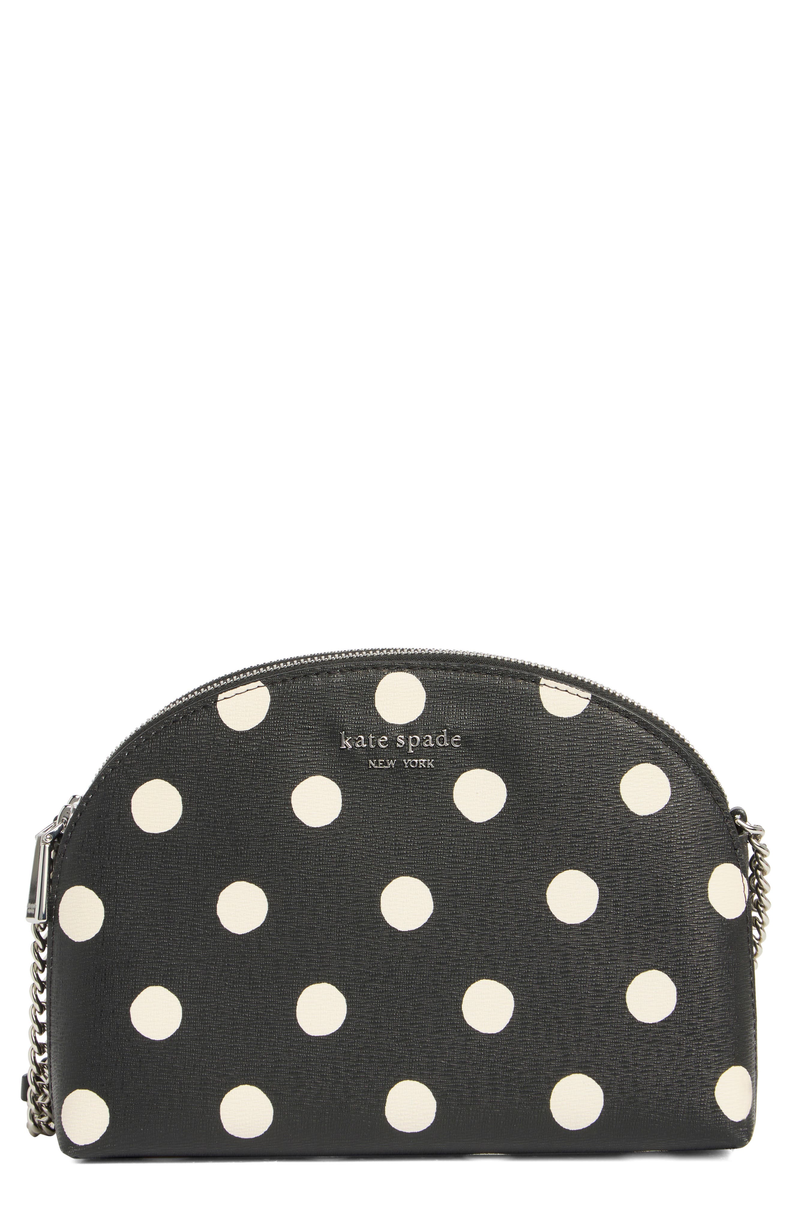 Kate Spade New York morgan sunshine dot print dome crossbody bag, Main, color, 