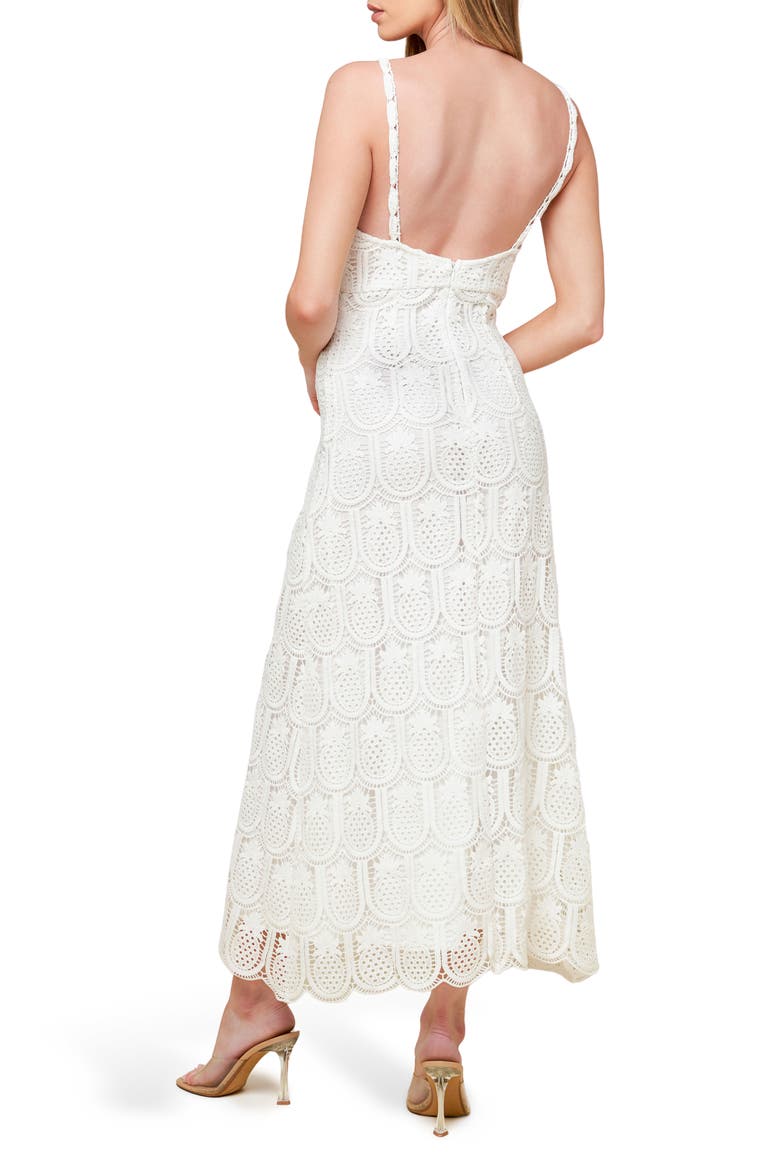 Pineapple Lace Maxi Dress, Alternate, color, OFF WHITE