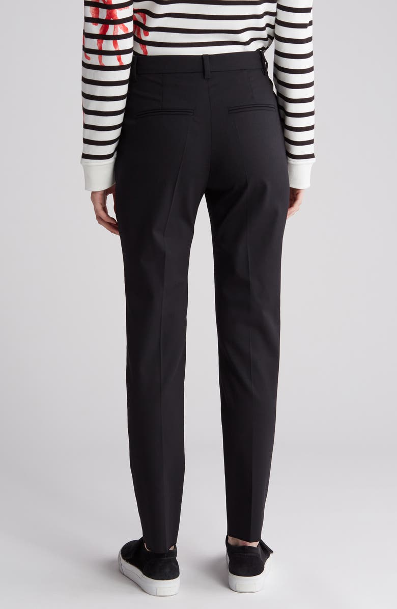 Valentino Stretch Wool Pants, Alternate, color, Nero
