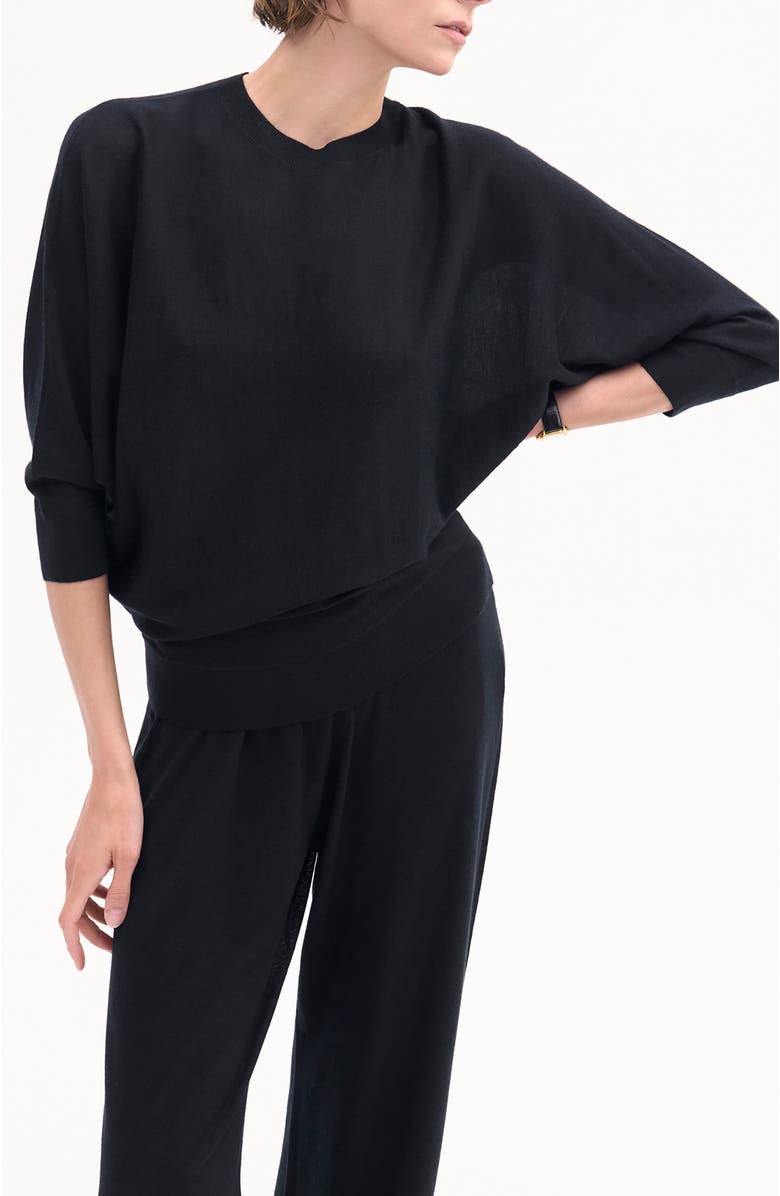 CO Draped Knit Top in Fine Cashmere, Main, color, 