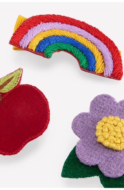 Mini Boden Kids' 3-pack Assorted Hair Clips In Multi