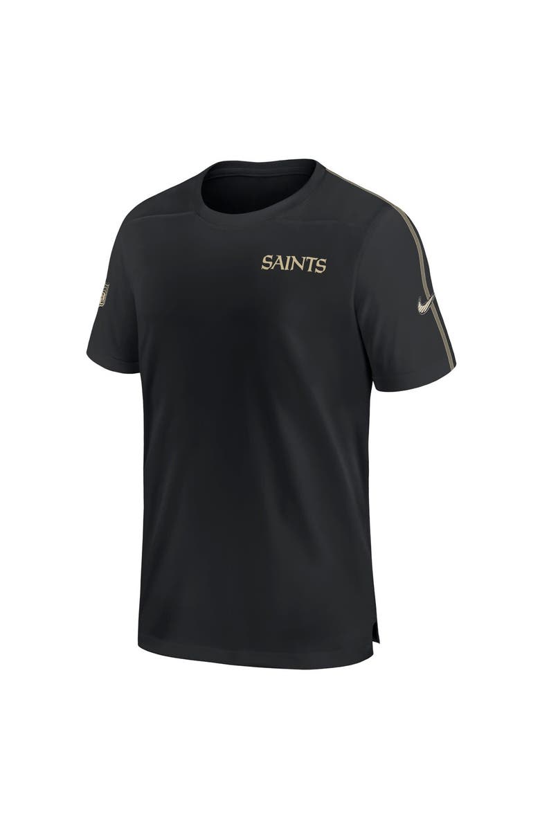 Nike Men's Nike Black New Orleans Saints 2024 Sideline Coach UV Performance T-Shirt, Alternate, color, 