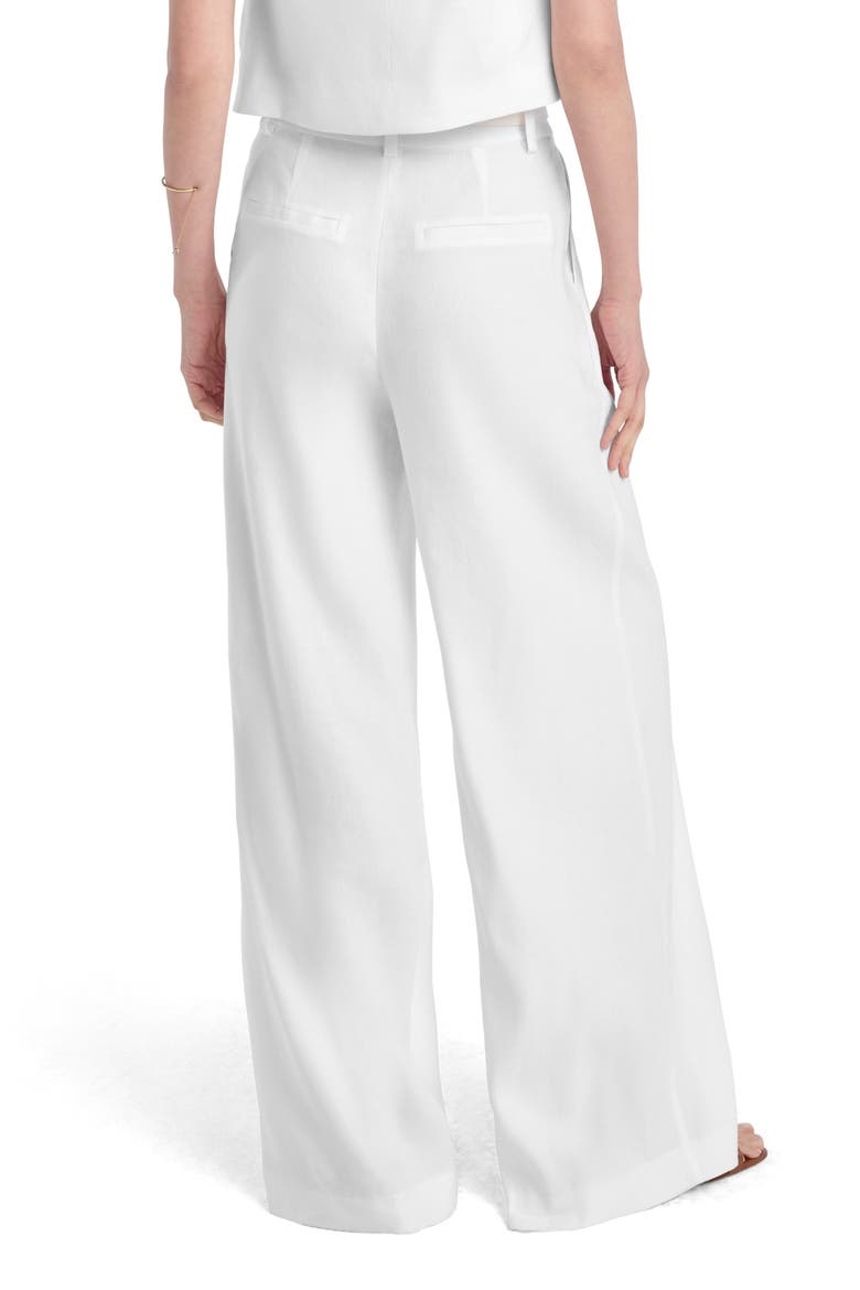 The Miranda Wide Leg Linen Blend Pants, Alternate, color, WHITE