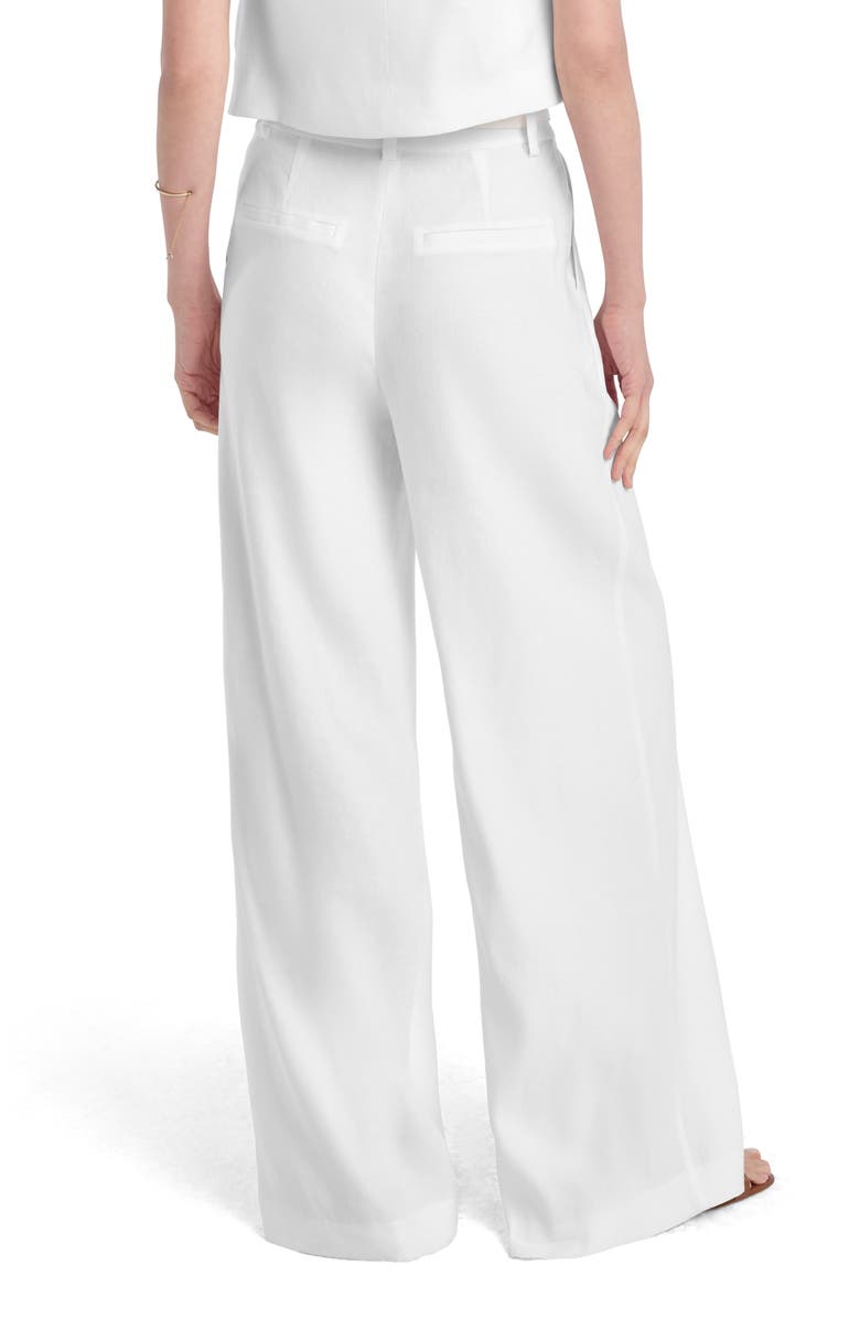 Favorite Daughter The Miranda Wide Leg Linen Blend Pants, Alternate, color, White