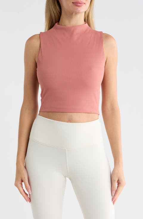 Limitless Mock Neck Crop Tank