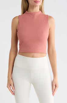 Limitless Mock Neck Crop Tank