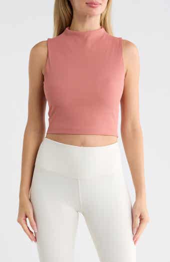 Limitless Mock Neck Crop Tank