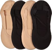 MeMoi Assorted 4-Pack Cushioned Liner Socks