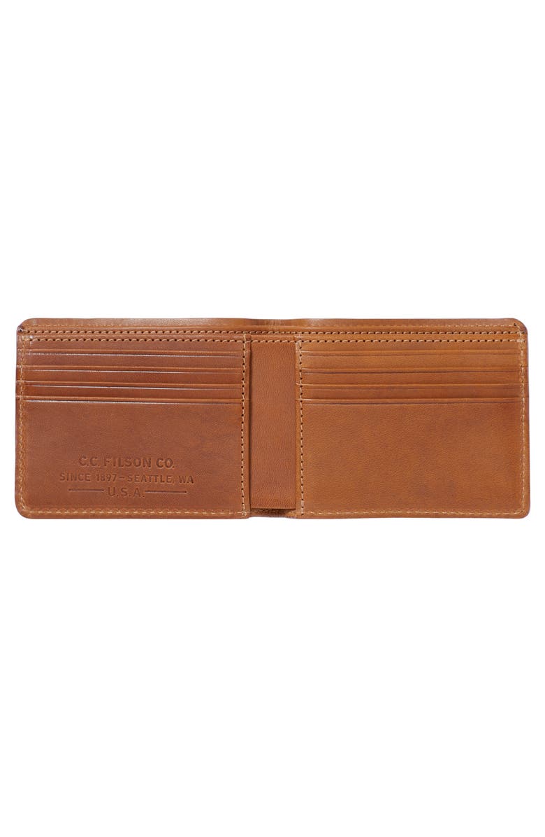 Filson e Outfitter Leather & Canvas Bifold Wallet, Alternate, color,
