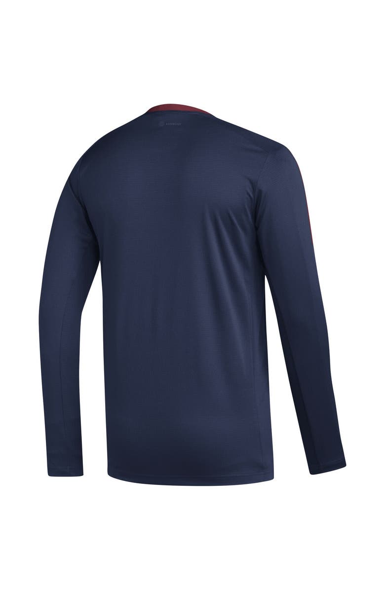 adidas Men's adidas Navy Colorado Avalanche AEROREADY<sup>®</sup> Long Sleeve T-Shirt, Alternate, color, 