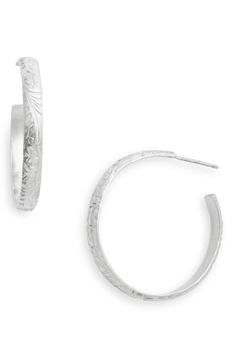 Flora Hoop Earrings