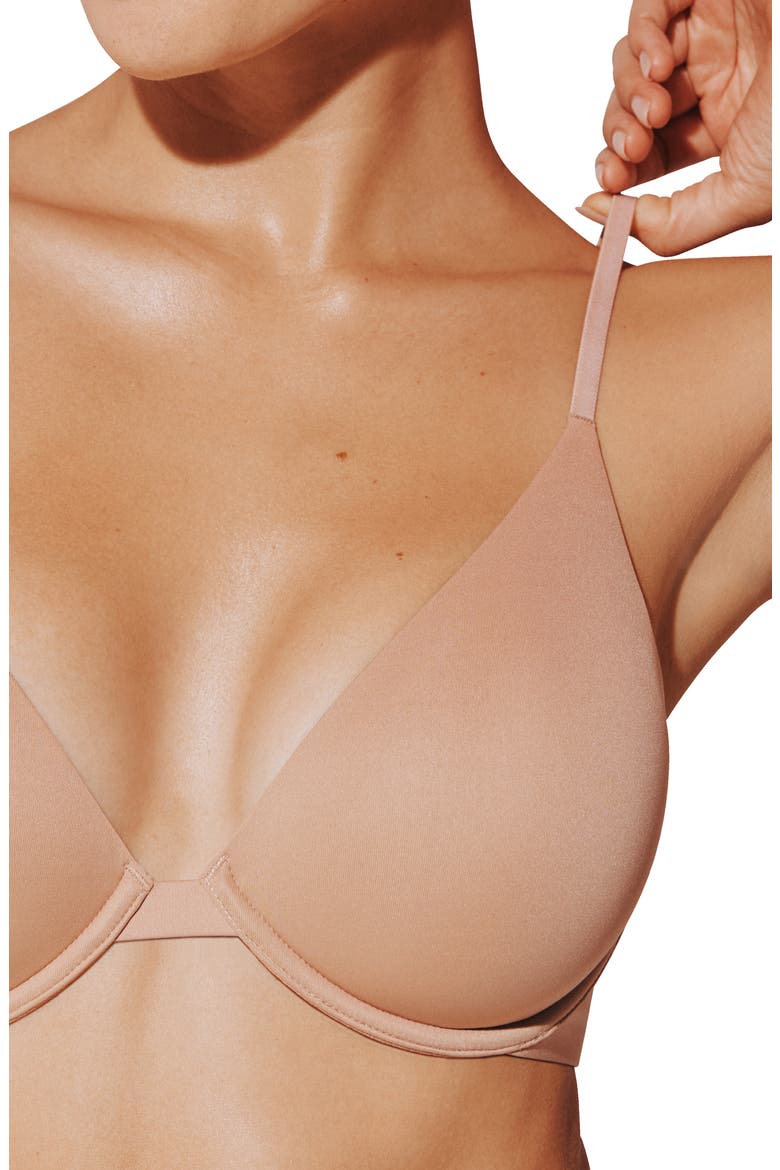Zero Edge™ Contour Underwire Bra, Alternate, color, TAUPE