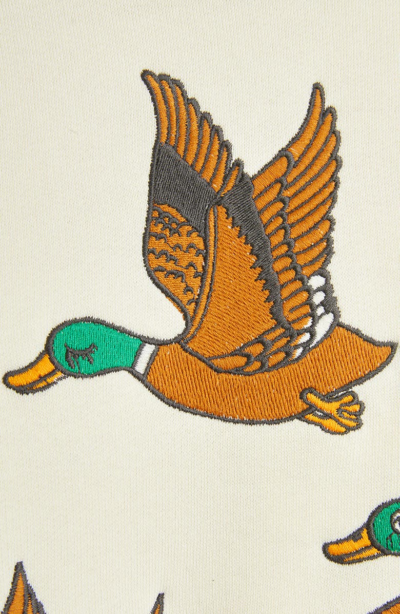 Mini Rodini Kids' Embroidered Ducks Organic Cotton Graphic Sweatshirt, Alternate, color,