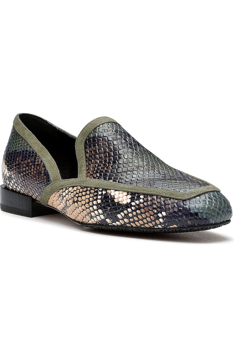 Donald Pliner Rezza Snakeskin Print Loafer, Main, color,
