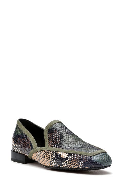Rezza Snakeskin Print Loafer (Women)