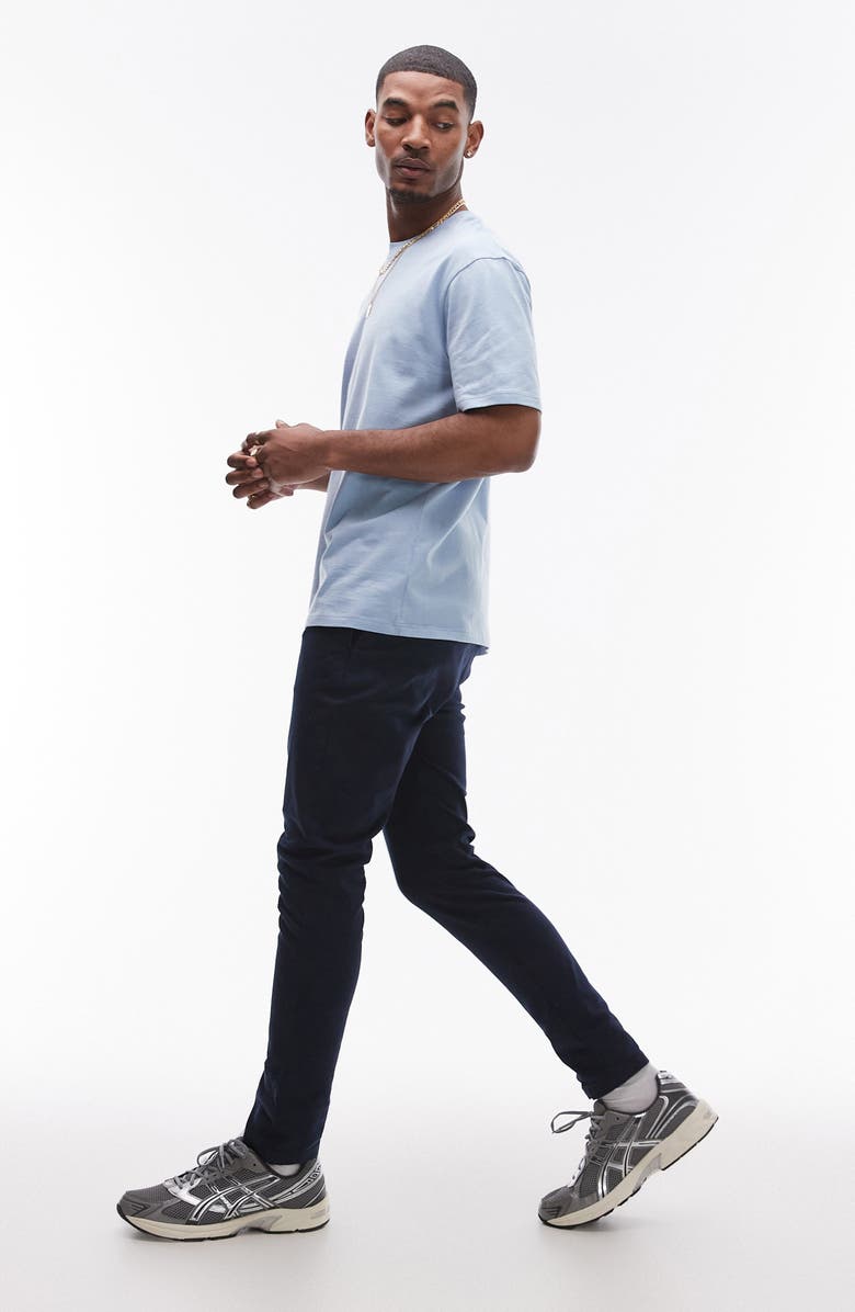 Topman Skinny Stretch Cotton Chinos, Alternate, color, 