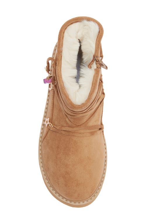 Steve Madden Kids' Jicy Faux Shearling Lined Boot In Brown