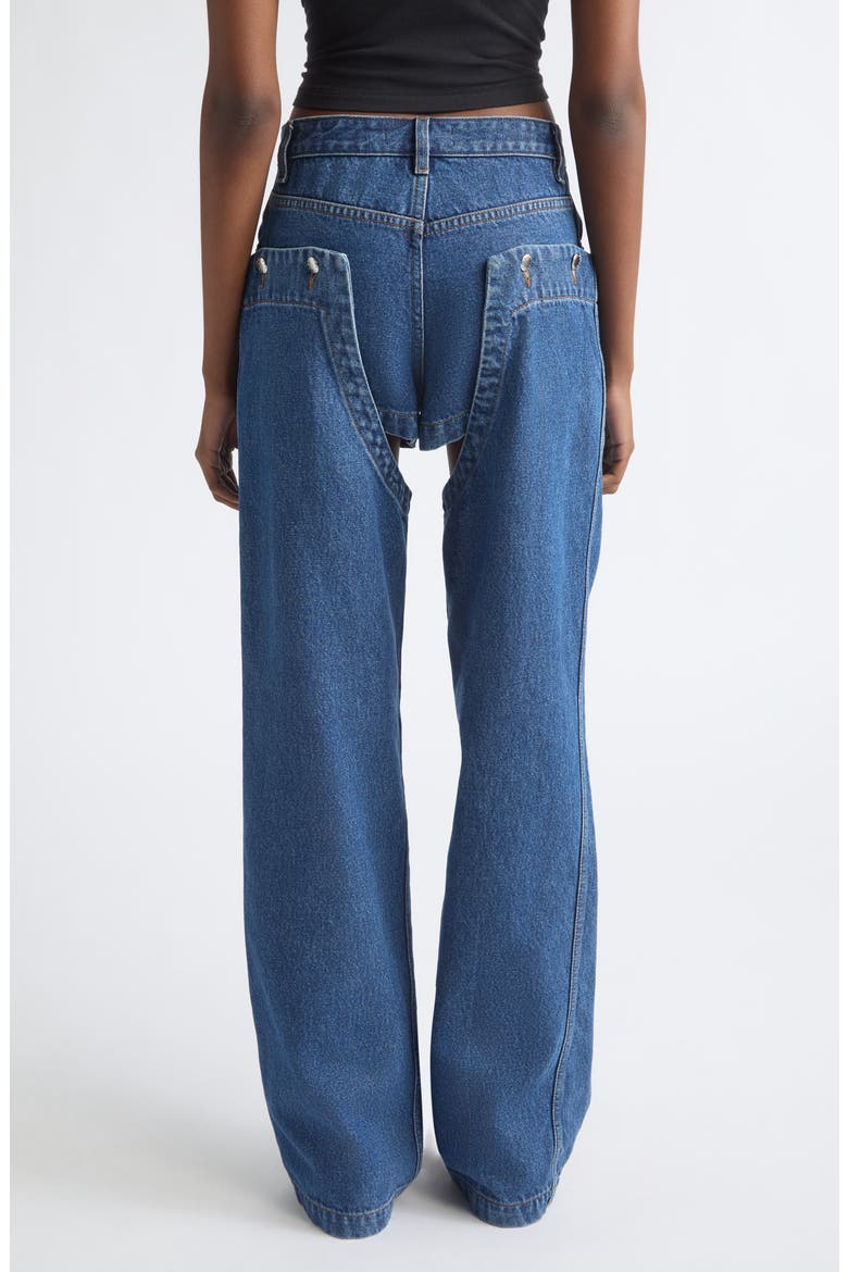 Chap Cutout Wide Leg Jeans, Alternate, color, VINTAGE