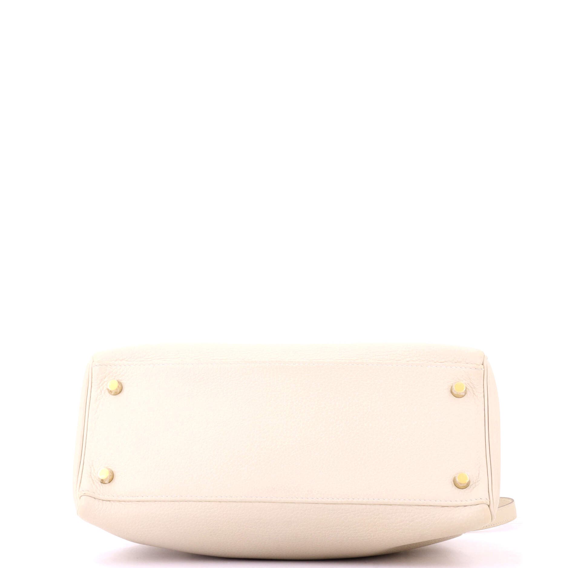 Pre-Owned Hermes Kelly Handbag Light Togo with Gold Hardware 28, Alternate, color, Beton