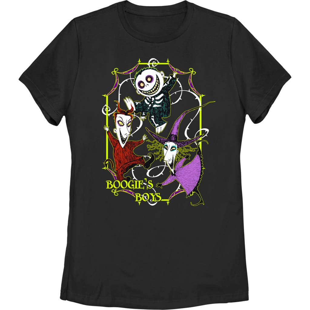 The Nightmare Before Christmas Boogie's Boys Crew Graphic T-shirt In Black