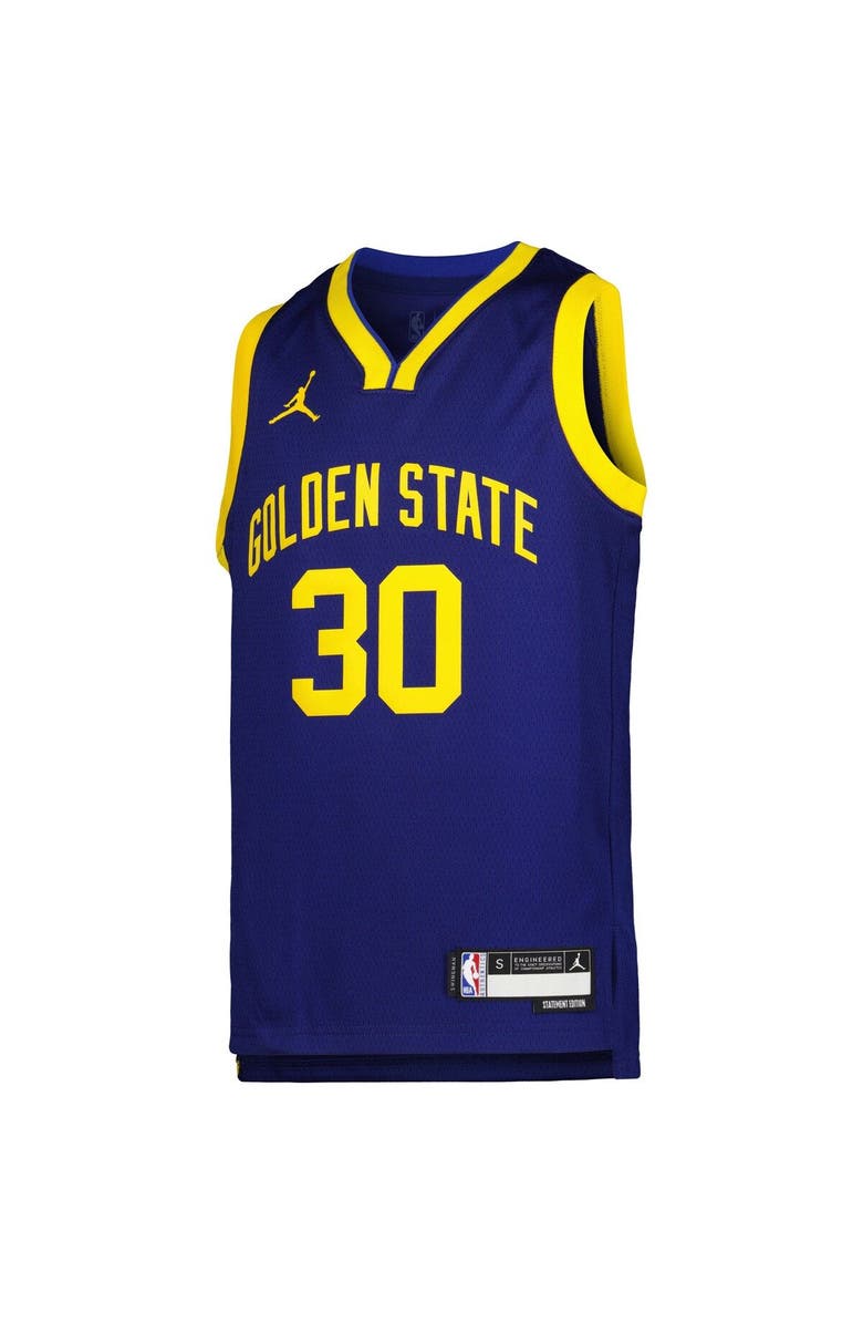 Jordan Brand Youth Jordan Brand Stephen Curry Blue Golden State Warriors Swingman Jersey - Statement Edition, Alternate, color, 