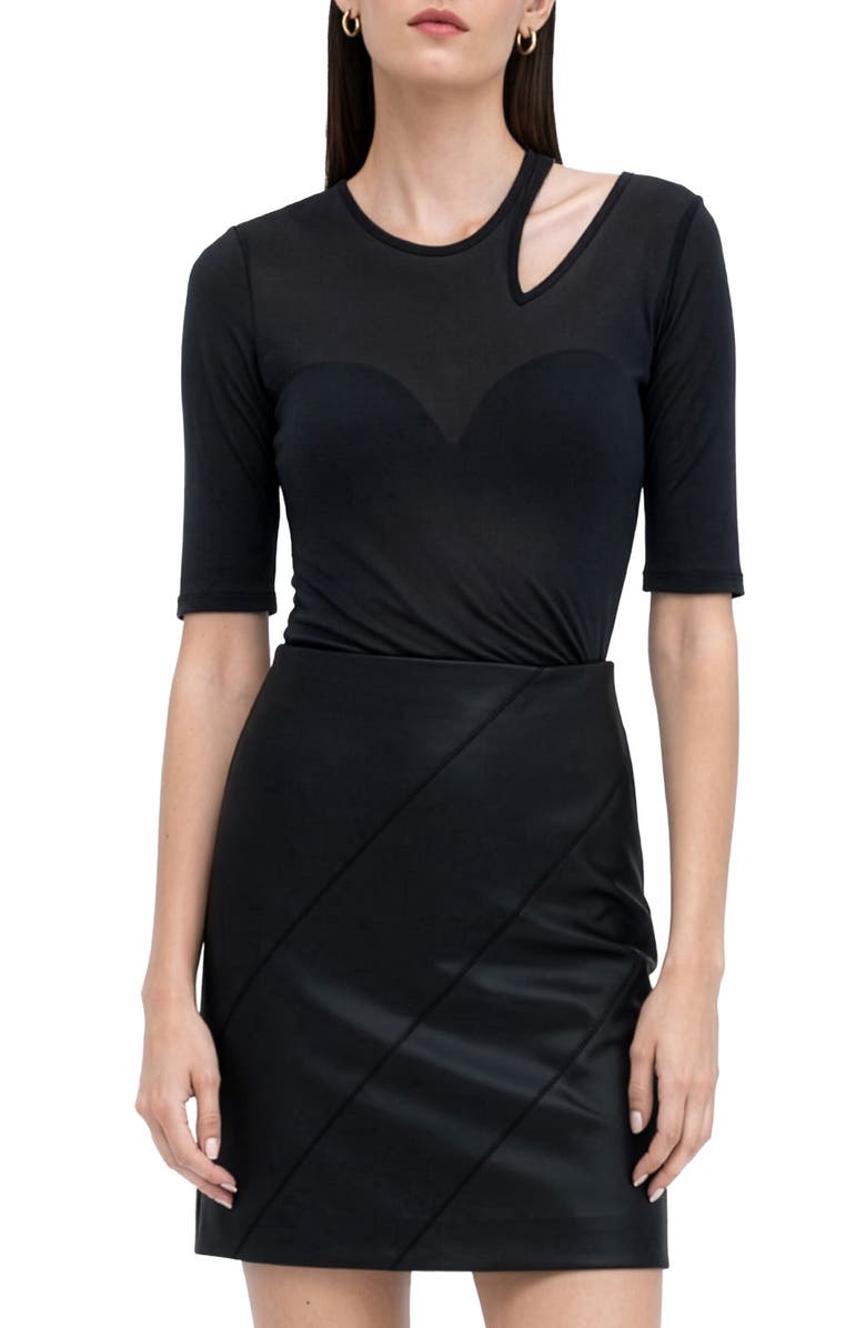 Marcella Taia Asymmetric Cutout Top, Main, color,