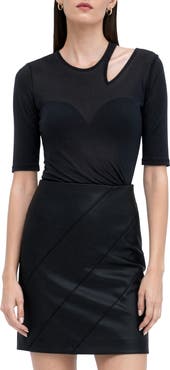 Marcella Taia Asymmetric Cutout Top