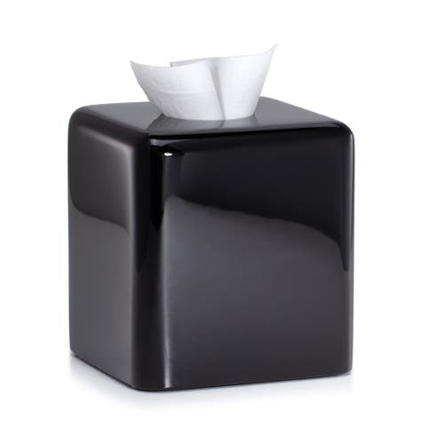 Domus Black Gloss Tissue Cover