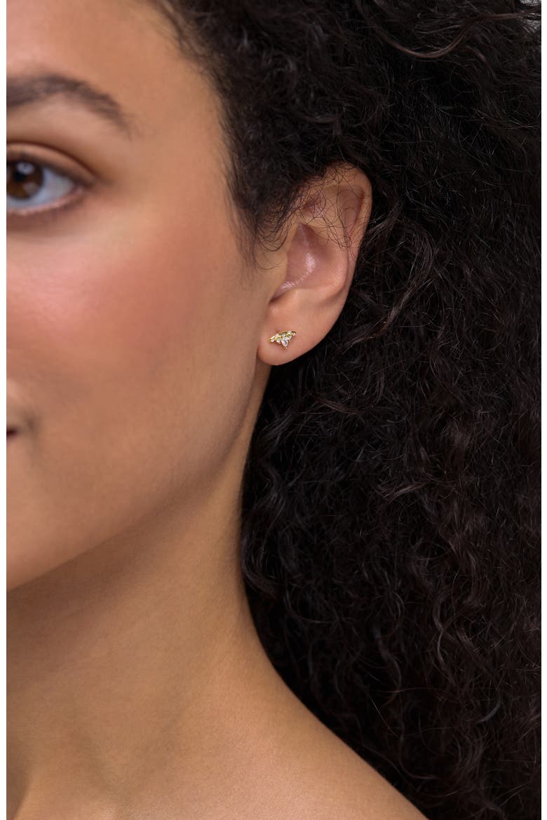 Solstice Dainty Stud Earrings, Alternate, color, 18K YELLOW GOLD