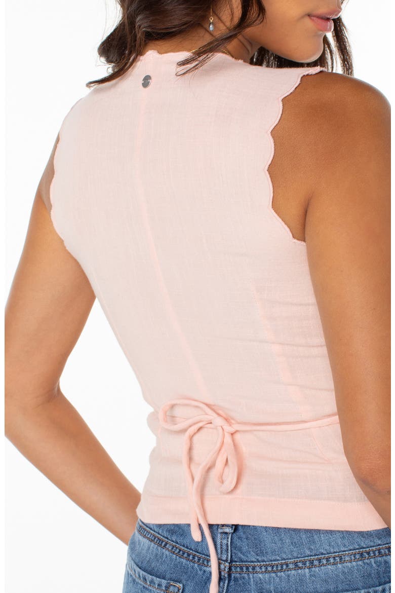 Sweet Talk Scallop Trim Cotton Tank, Alternate, color, TROPICAL PEACH