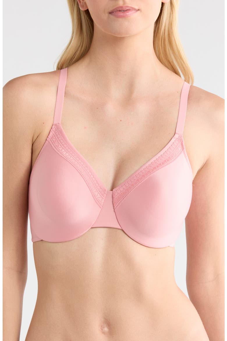 Perfect Primer Full Coverage Underwire Bra, Main, color, ROSE ELEGA