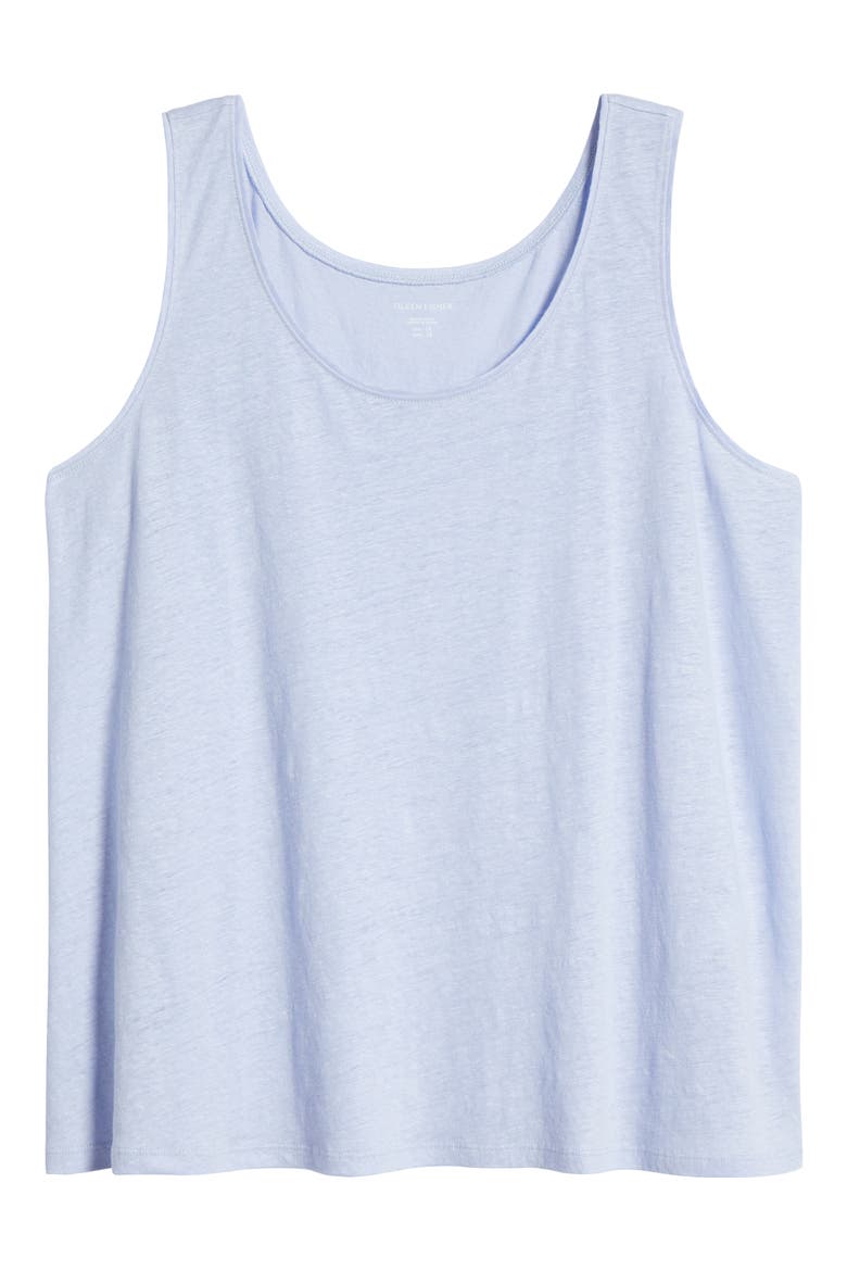 Organic Linen Tank, Alternate, color, BELLFLOWER