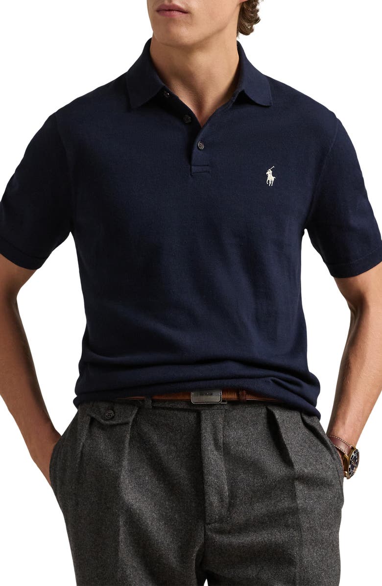 Polo Ralph Lauren Regular Fit Cotton Polo Sweater, Main, color, 