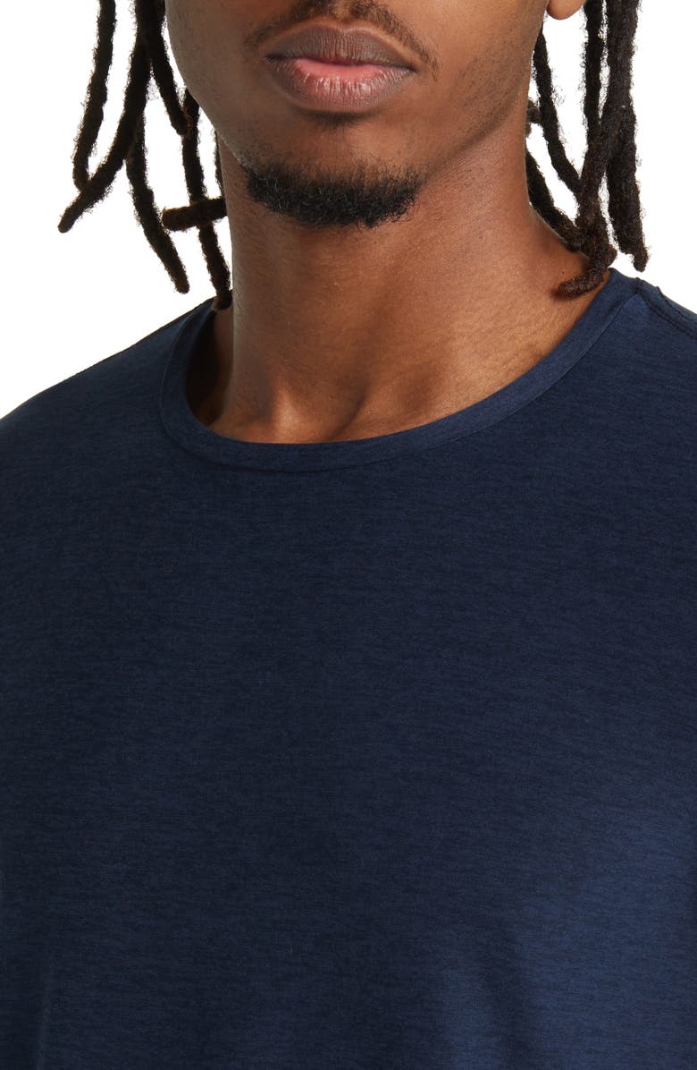 Beyond Yoga Featherweight Always Beyond Long Sleeve Performance T-Shirt, Alternate, color, Nocturnal Navy