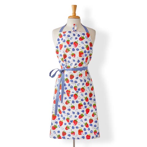 Tossed Berries Apron 100% Cotton Multi 35x24 in