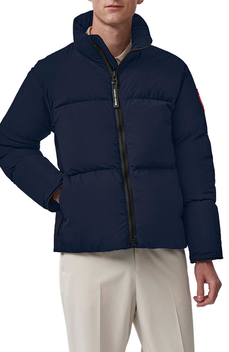 Canada Goose Lawrence Water Repellent 750 Fill Power Down Puffer Jacket, Main, color, Atlantic Navy